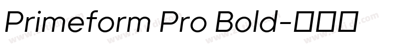 Primeform Pro Bold字体转换